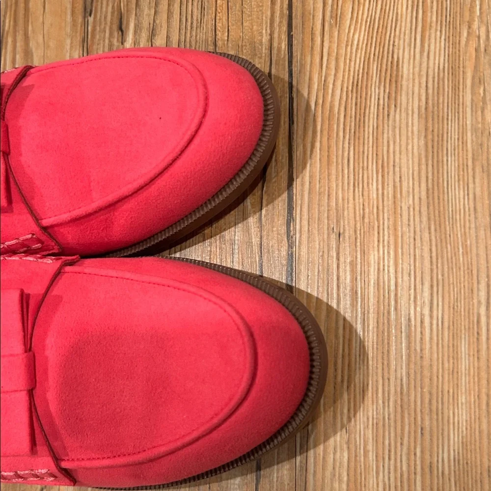 J. Crew Hot Pink Suede Loafers - Picture 7 of 8